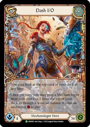 Dash I/O - HER094 (HER094) - Flesh and Blood: Promo Cards Rainbow Foil