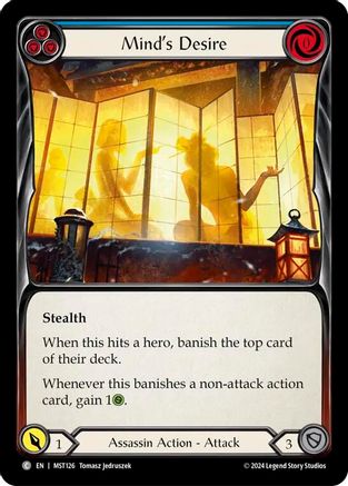 Mind's Desire (Blue) (MST126) - Part the Mistveil Rainbow Foil