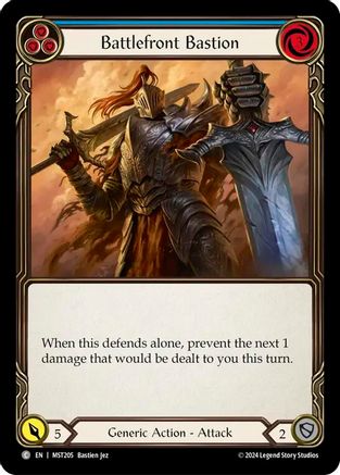 Battlefront Bastion (Blue) (MST205) - Part the Mistveil Rainbow Foil