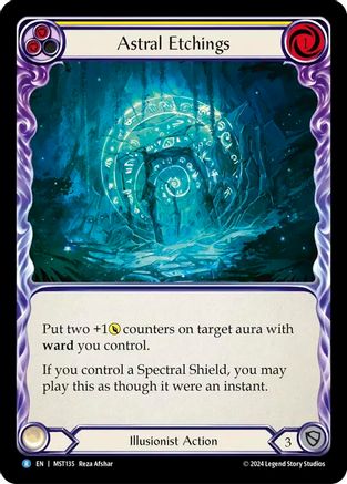 Astral Etchings (Yellow) (MST135) - Part the Mistveil Rainbow Foil