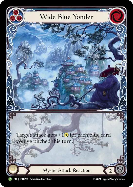 Wide Blue Yonder Rainbow Foil Promo