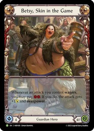 Betsy, Skin in the Game - HER109 (HER109) - Flesh and Blood: Promo Cards Rainbow Foil