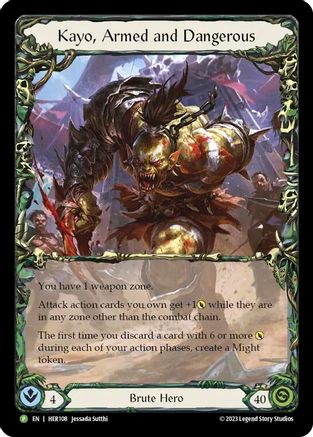 Kayo, Armed and Dangerous - HER108 (HER108) - Flesh and Blood: Promo Cards Rainbow Foil
