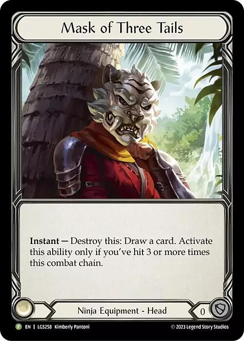 Mask of Three Tails Cold Foil Promo