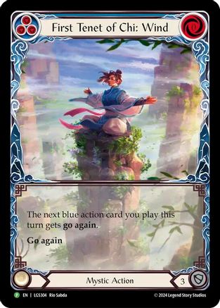 First Tenet of Chi: Wind - LGS304 (LGS304) - Flesh and Blood: Promo Cards Rainbow Foil