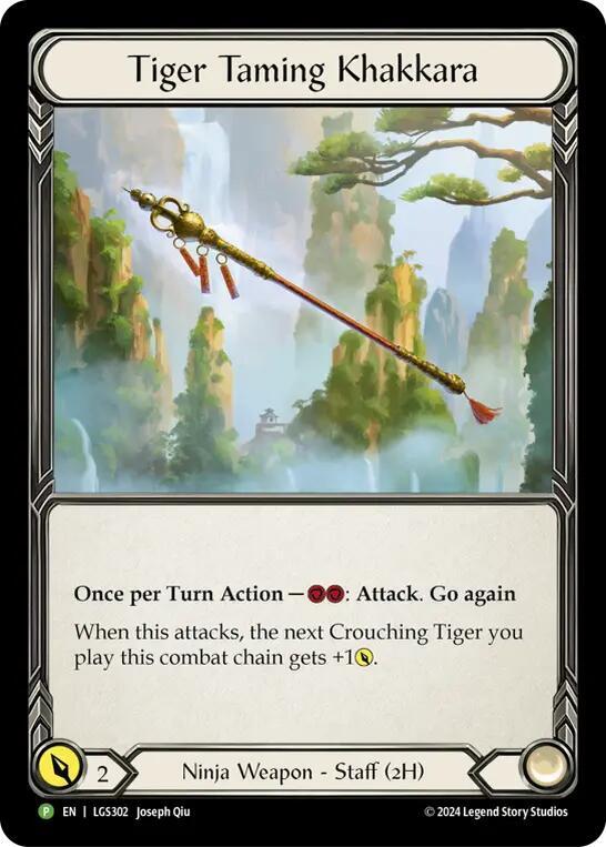 Tiger Taming Khakkara Cold Foil Promo