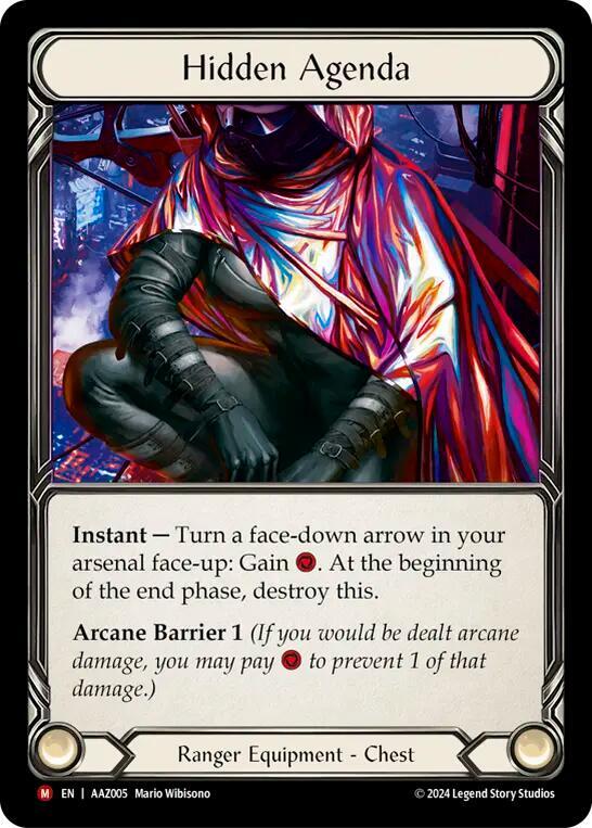 Hidden Agenda (Purple) Rainbow Foil Armory Deck