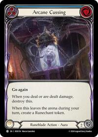 Arcane Cussing (Blue) Rainbow Foil