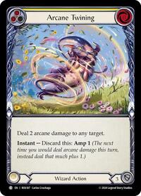 Arcane Twining (Yellow) Rainbow Foil
