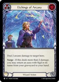 Etchings of Arcana (Yellow) Rainbow Foil