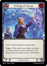 Etchings of Arcana (Blue) Rainbow Foil