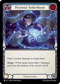Perennial Aetherbloom (Blue) Rainbow Foil