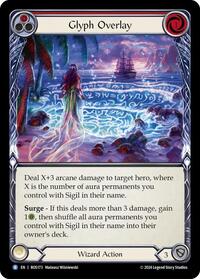 Glyph Overlay (Red) Rainbow Foil