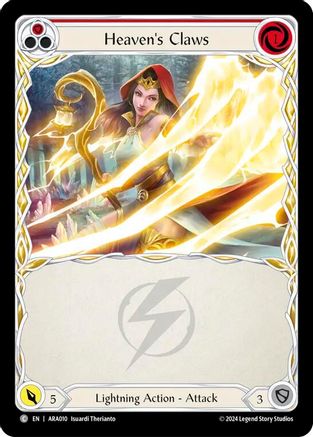 Heaven's Claws (Red) (ARA010) - Blitz Deck: Rosetta - Aurora