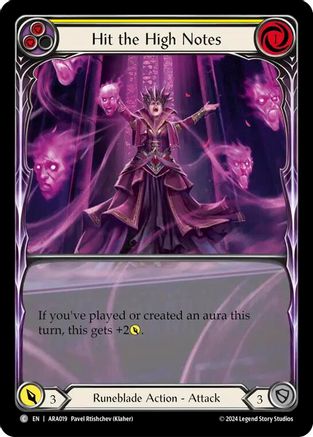 Hit the High Notes (Yellow) (ARA019) - Blitz Deck: Rosetta - Aurora