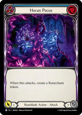 Hocus Pocus (Blue) (ARA022) - Blitz Deck: Rosetta - Aurora
