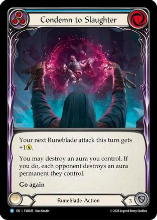 Condemn to Slaughter (Blue) (FLR025) - Blitz Deck: Rosetta - Florian