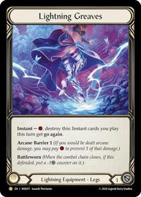 Lightning Greaves Rainbow Foil