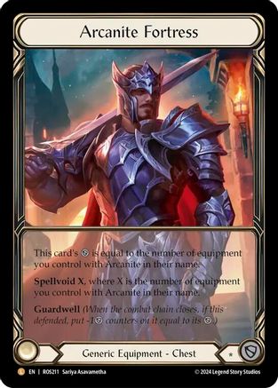 Arcanite Fortress (Extended Art) (ROS211) - Rosetta Cold Foil