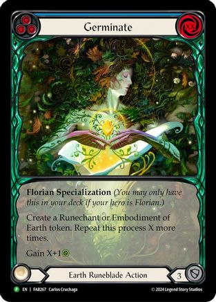 Germinate (Extended Art) - FAB267 (FAB267) - Flesh and Blood: Promo Cards Rainbow Foil