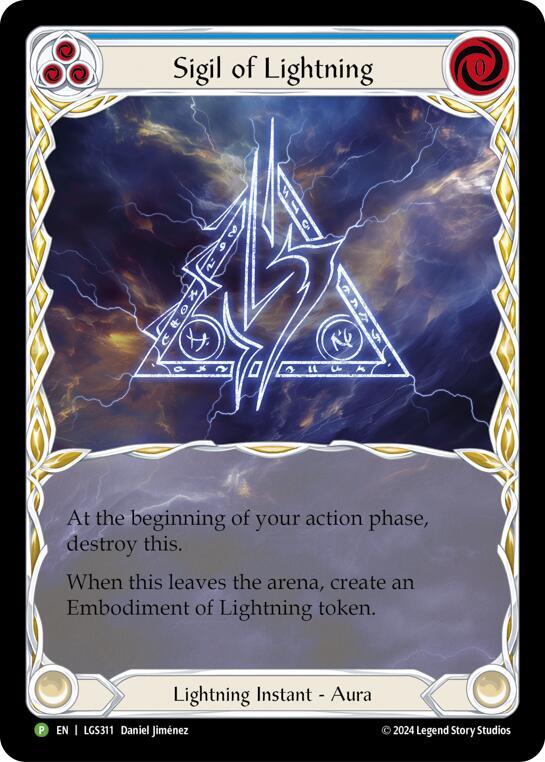 Sigil of Lightning Rainbow Foil Promo