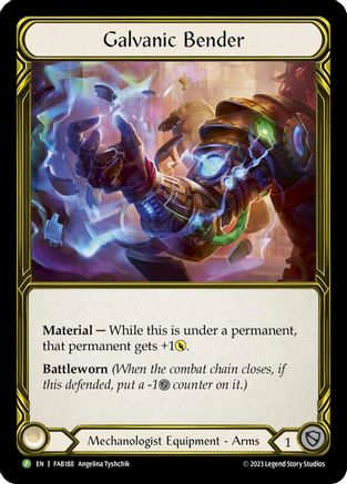 Galvanic Bender (Golden) - FAB188 (FAB188) - Flesh and Blood: Promo Cards Cold Foil