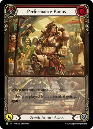 Performance Bonus (Red) - FAB202 (FAB202) - Flesh and Blood: Promo Cards Rainbow Foil