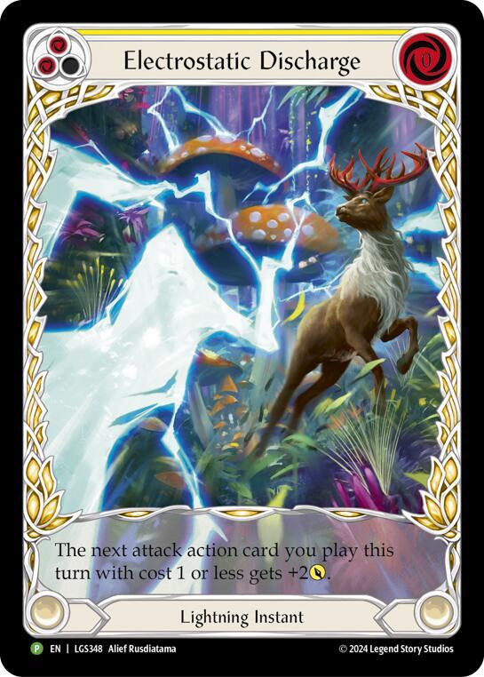 Electrostatic Discharge (Yellow) Rainbow Foil Promo