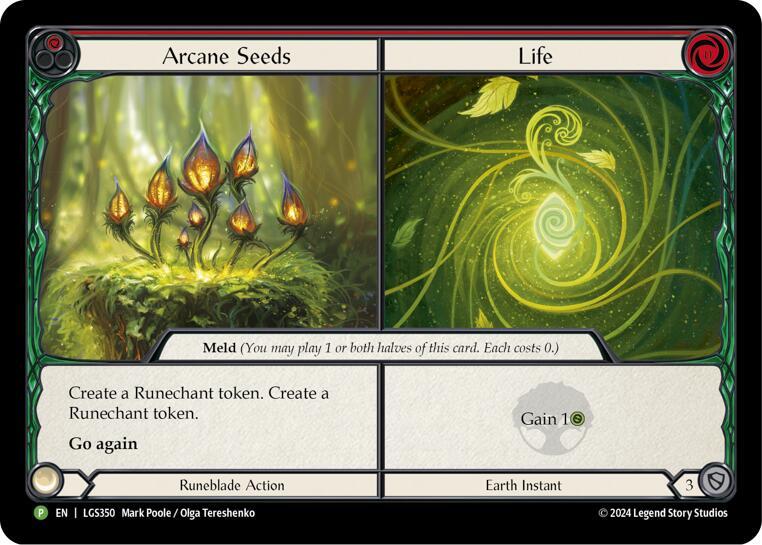 Arcane Seeds // Life Cold Foil Promo