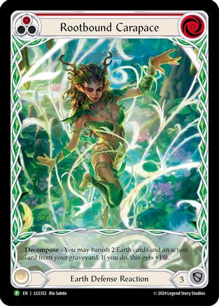 Rootbound Carapace (Red) (Extended Art) - LGS352 (LGS352) - Flesh and Blood: Promo Cards Rainbow Foil