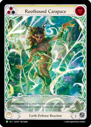 Rootbound Carapace (Yellow) (Extended Art) - LGS353 (LGS353) - Flesh and Blood: Promo Cards Rainbow Foil