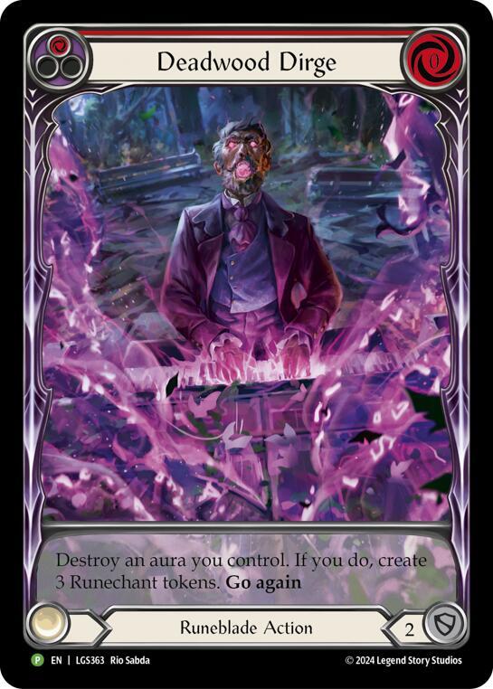Deadwood Dirge (Red) Rainbow Foil Promo