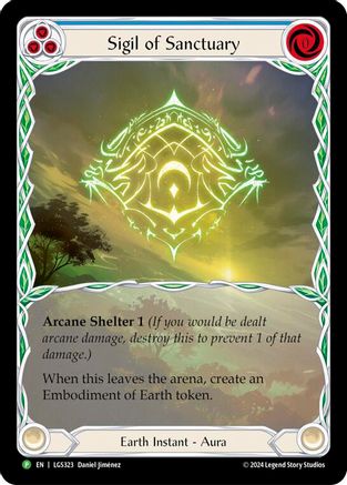 Sigil of Sanctuary (Extended Art) - LGS323 (LGS323) - Flesh and Blood: Promo Cards Rainbow Foil