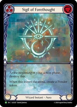 Sigil of Forethought (Extended Art) - LGS327 (LGS327) - Flesh and Blood: Promo Cards Rainbow Foil