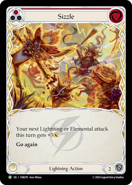 Sizzle (Red) Rainbow Foil Promo