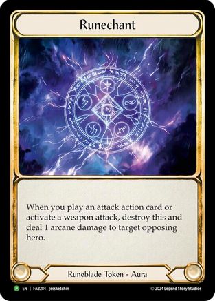 Runechant (Lightning) - FAB284 (FAB284) - Flesh and Blood: Promo Cards Cold Foil