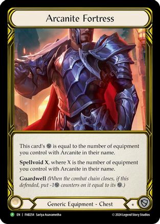 Arcanite Fortress (Golden) - FAB254 (FAB254) - Flesh and Blood: Promo Cards Cold Foil