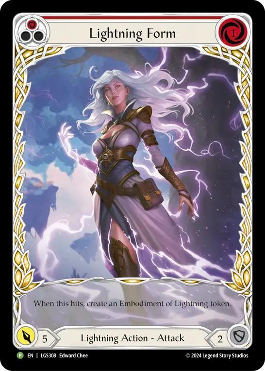 Lightning Form (Red) Rainbow Foil Promo