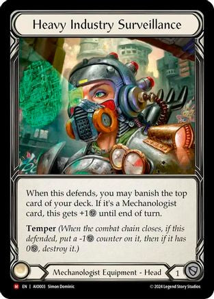Heavy Industry Surveillance (AIO003) - Armory Deck: Dash Rainbow Foil