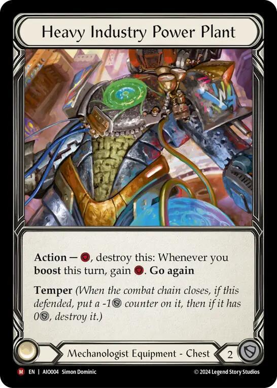Heavy Industry Power Plant Rainbow Foil Armory Deck