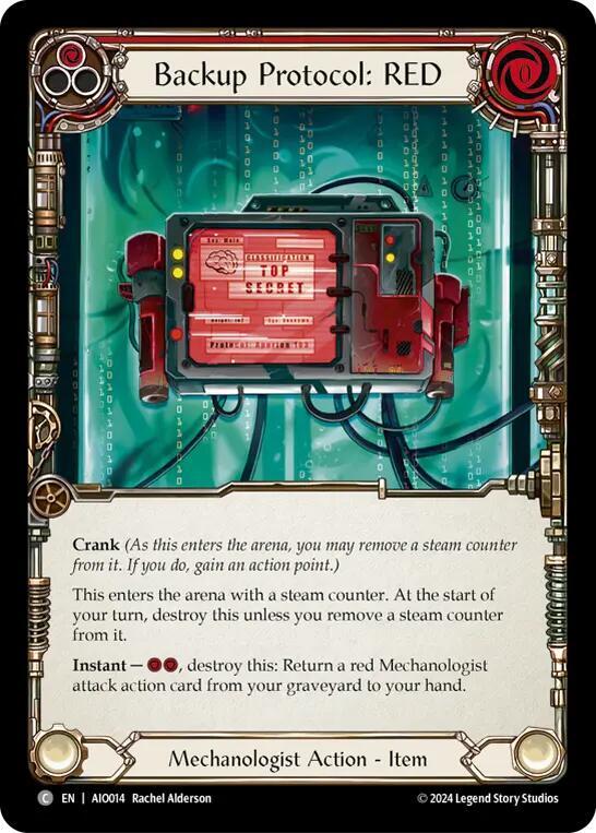 Backup Protocol: RED (Red) Armory Deck