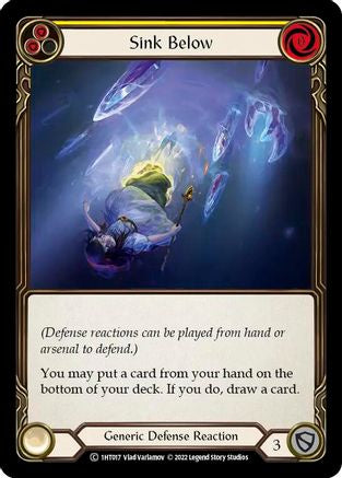 Sink Below (Yellow) (1HT017) - Historic Pack 1 Blitz Deck: Dorinthea