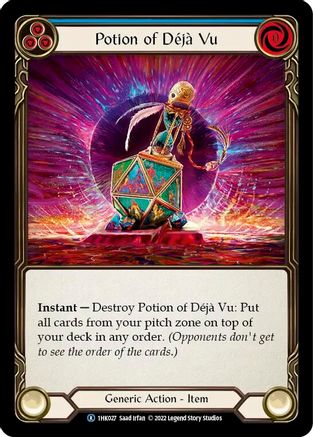 Potion of Deja Vu (Blue) (1HK027) - Historic Pack 1 Blitz Deck: Kano