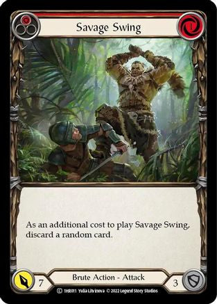 Savage Swing (Red) (1HR011) - Historic Pack 1 Blitz Deck: Rhinar