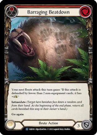 Barraging Beatdown (Red) (1HR016) - Historic Pack 1 Blitz Deck: Rhinar