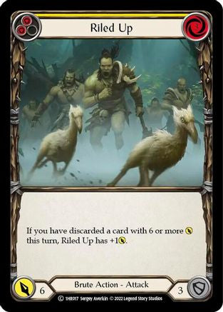 Riled Up (Yellow) (1HR017) - Historic Pack 1 Blitz Deck: Rhinar