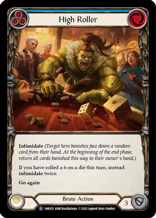 High Roller (Blue) (1HR025) - Historic Pack 1 Blitz Deck: Rhinar