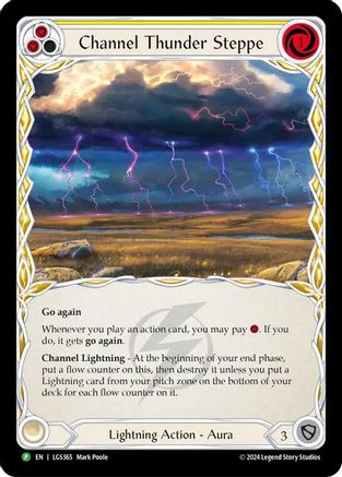 Channel Thunder Steppe - LGS365 (LGS365) - Flesh and Blood: Promo Cards Cold Foil