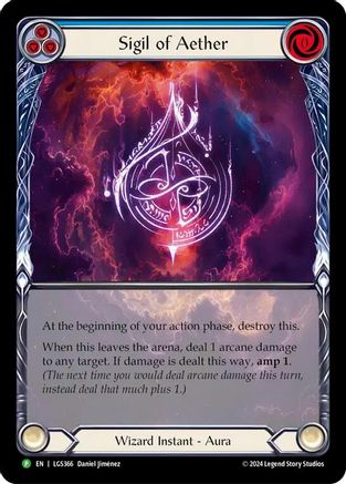 Sigil of Aether - LGS366 (LGS366) - Flesh and Blood: Promo Cards Rainbow Foil