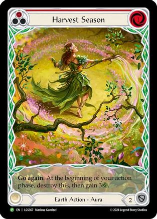 Harvest Season (Red) - LGS367 (LGS367) - Rosetta Rainbow Foil